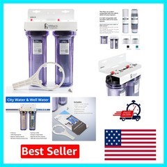 Efficient 2-Stage Whole House Filter System – Protect Home Appliances & Health