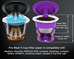 Pro Mael 360 Count Disposable K Cup Filters, Coffee Filter 360 Count, White