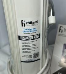 Countertop Ultra Drinking Water Filter For VOCs Cysts Pesticides Chlorine, White
