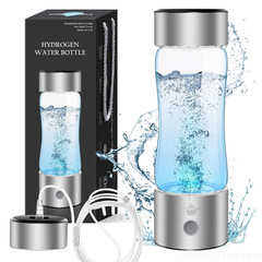 Hydrogen Water Bottle, 420 ml Hydrogen Water Bottle with Cable and 3 Nasal Tubes