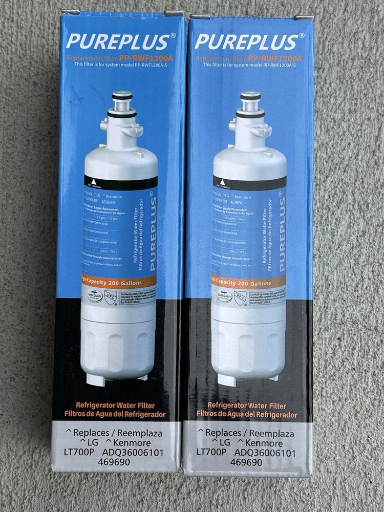Lot Of 2 Pieces PUREPLUS PP-RWF1200A Refrigerator Water Filter PP-RWF1200A