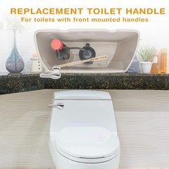Universal Toilet Handle Replacement Kit, Front Mount Metal Toilet Flush Lever