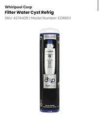 Whirlpool Everydrop Ice and Water Refrigerator Filter – White (EDR6D1)