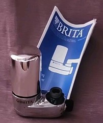 Brita Faucet Mount System. Chrome. Reduces Micro-Plastics.