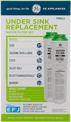 GE under Sink Water Filter Replacement, Dual Flow, Reduces Sediment, Rust & Othe