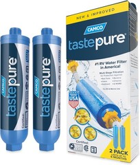 Camco Tastepure RV Water Filter – Advanced 6-Step Patent-Protected Filtration –