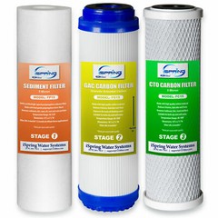 3 x Home RO Reverse Osmosis Replacement Water Filter Replacement Set Pre Filter