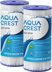 2 Packs AQUA CREST FXHSC Whole House Water Filter, Replacement For GE® FXHSC