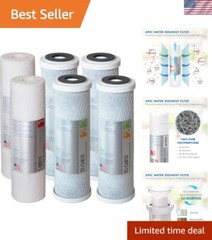 High-Capacity APEC 10″ Water Filter Replacement Set – Eliminates Odor & Chlorine
