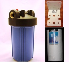 Big Blue 10″ Whole House Water Filter System (3/4″ Port)+Mounting Bracket+Filter