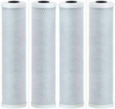 CFS – 4 Pack Activated Carbon Block Water Filter Cartridges Compatible with Wate