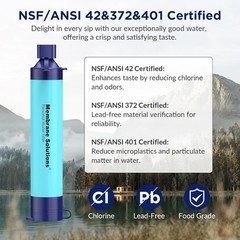 Personal Portable Water Filter Straw Filtration Purifier For Outdoor Survival