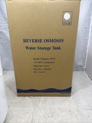 Reverse Osmosis Water Storage Tank TP-12 1/4″ NPT Connection 7205326 Open Box