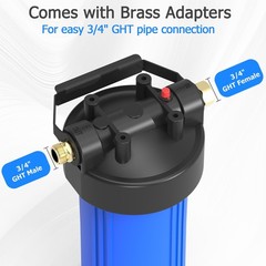 HHB10 RV Water Filter System with 0.2 Micron 2-in-1 Composite Filter, Removes…