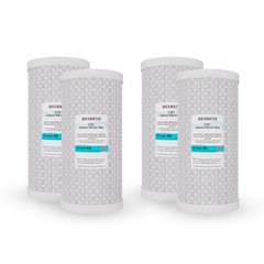4 Packs Big Blue Carbon Block Replacement Water Filter 4.5″ x 10″ Whole House
