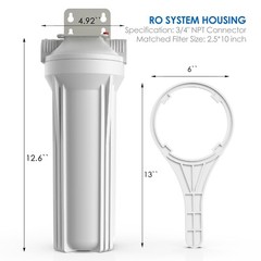 600 GPD RO Membrane Maple Syrup Reverse Osmosis System Sediment Filter Housing