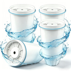 4 Pack Water Filter Replacement Fit for Zero Pitcher and Dispenser ZR-001 ZR-004