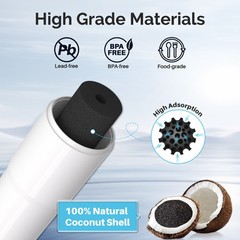 4 Pack Icepure 640565 EVOLFLTR10 AP3961137 WHKF-R-Plus Comparable Water Filter