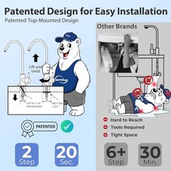 NSF-Certified 6-Stage Reverse Osmosis System with Mineral Boost & Easy Top-Mo…