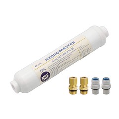 IN-LINE POST CARBON FILTER With 1/4-Inch NPT Connection, 10 Inch x 2 Inch