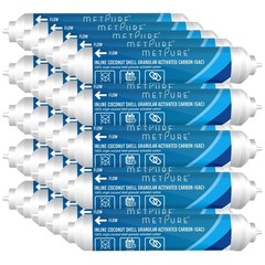 1 to 25 Pack Inline GAC 1/4″ OD QC Active Carbon Water Filter for Refrigerator