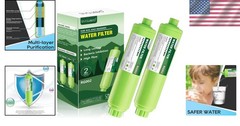 Inline Water Filter for RV & Marine – 2 Pack, Safe Drinking Water