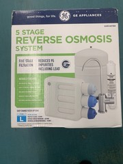 GE Under Sink 5-Stage Reverse Osmosis Water Filtration System GXRV40TBN