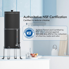 3-Stage 0.01Μm Ultra-Filtration Gravity Water Filter System, 304 Stainless Steel
