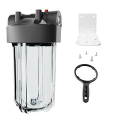 10″ x 4.5″ Whole House Water Filter Housing with Stainless Steel Ports