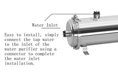 8000L/h Stainless PVDF Ultrafiltration Membrane Filter Water Purifier 1″ NPT