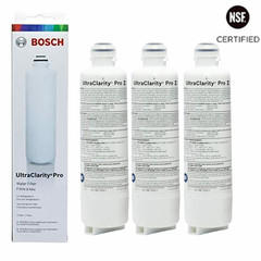 3 PACK Bosch Ultra Clarity Pro BORPLFTR50 Water Filter White #WFS200MF/WFS210MF