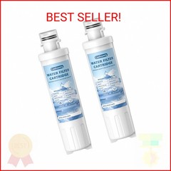2 PACK MIWF6200 Water Filter Cartridge Compatible with Midea MRS26D5AST, MIWF620