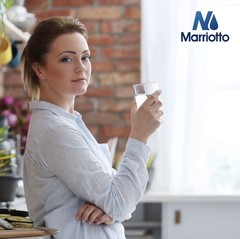 2-pack Marriotto MR9-N Refrigerator Water Filter for GE XWFE / XWF Built-in CHIP