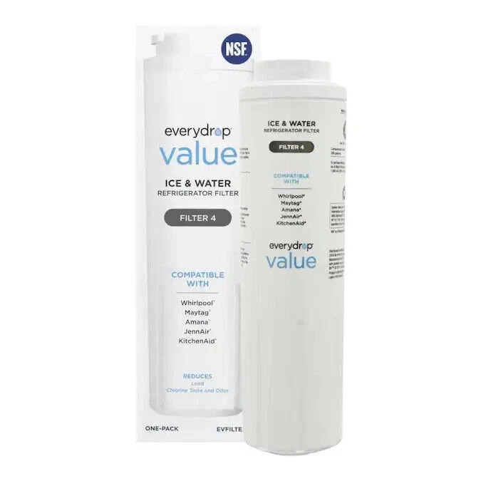 EveryDrop Filter 4 EVFILTER4 Refrigerator Water Filter White Replaces W11311161.