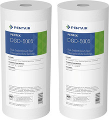 Pentair Pentek DGD-5005 Big Blue Water Filter, 10-Inch Whole House Sediment Filt