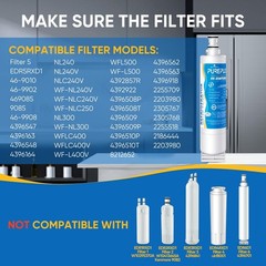 Refrigerator Water Filter Replacement for EDR5RXD1, EveryDrop 5, Kenmore 46-9010