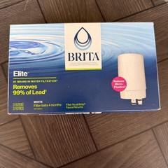 Brita Elite Tap Water Faucet White Replacement Filters 3 Pack FR-200 3135