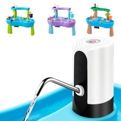 Water Table Pump, Portability Electric Pump with USB Data White