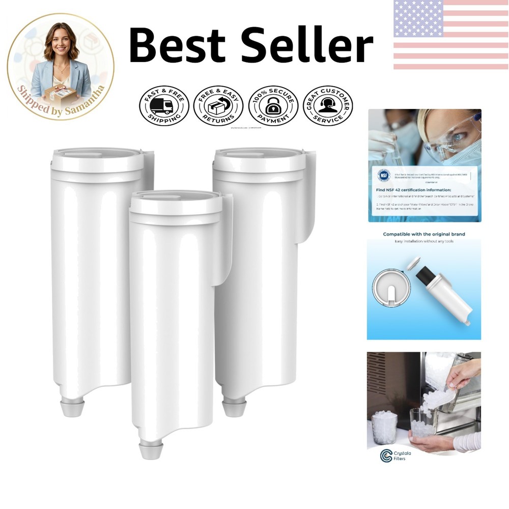 3-Pack NSF Certified GE Opal Ice Maker Filter – Clean, Healthy Ice Guaranteed