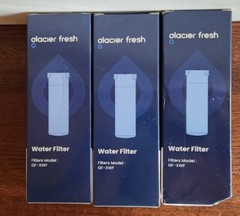 3 GLACIER FRESH GF-XWF Refrigerator Water Filter New Sealed