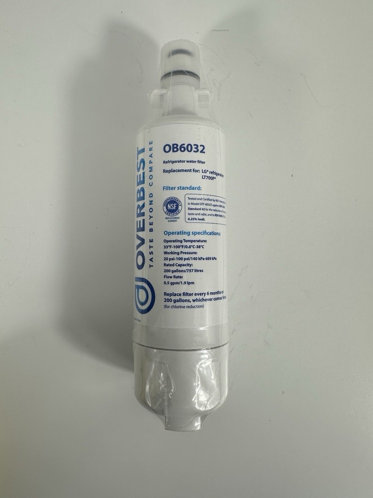 OVERBEST OB6032 Refrigerator Replacement Water Filter