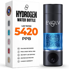 Hydrogen Water Bottle Generator – SPE & PEM Water Ionizer 5PPM, Highest Concentr