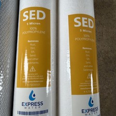 2 Express SED Sediment & 2 ACB Water Filters 5 Micron High Capacity 10 inch Lot