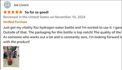 Portable Hydrogen Water Bottle 6K+ PPB SPE/PEM USB Rechargeable High Antioxidant