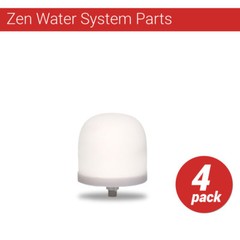 Zen Water System Replacement Ceramic Dome Water Filter 0.5 to 1 micron 4 pack