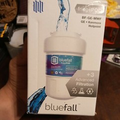 Bluefall BF GE MWF Replacement Refrigerator Water Filter Smartwater Cartridge
