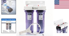 Efficient 2-Stage Whole House Filter System – Protect Home Appliances & Health