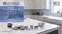 IonFaucet Ion Deluxe Adapter Diverter Kit Male Female High Quality Steel NEW