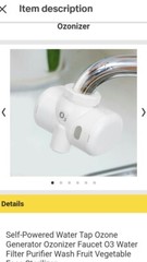 O3 Brand Water Sanitation System! (Attaches Right onto Sink Faucets!!)self power