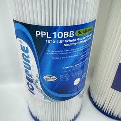 PurePlus IcePure WholeHouse Pleated Sediment Filter 10 x 4.5 PPL10BB Pack Of 2